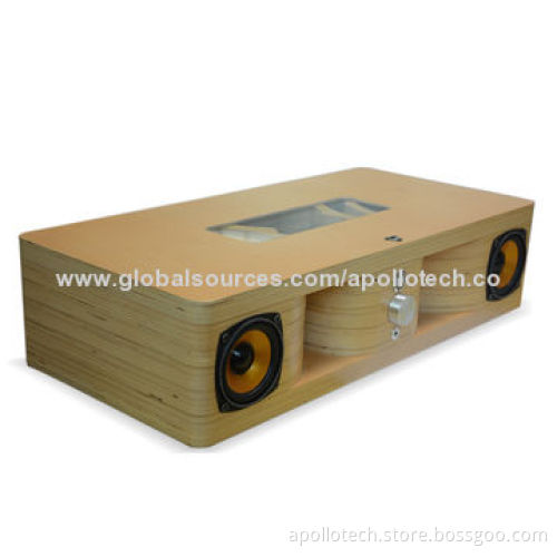 Wooden Bluetooth Speaker, with 20Hz-20kHz Frequency Response, 10m RF Range, 518*252*126mm and 5,500g